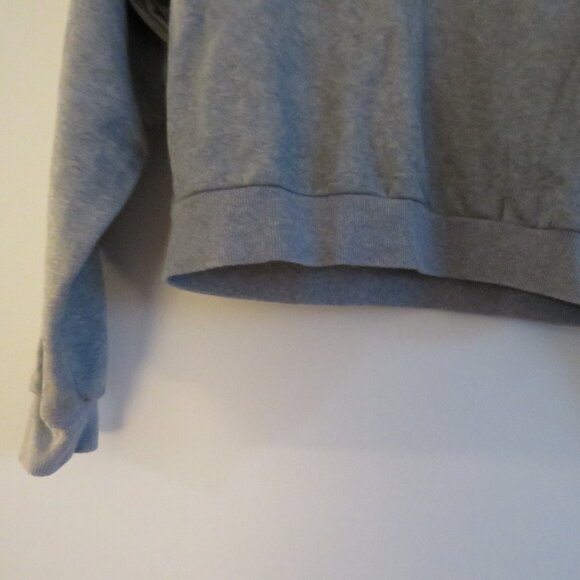 CHIARA FERRAGNI Pierced Wink Flirting Cropped Sweatshirt Heathered Gray - Size S - Picture 9 of 16